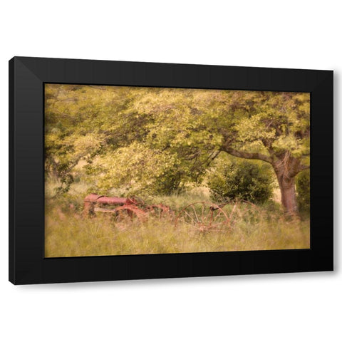 Old Tractor I Black Modern Wood Framed Art Print with Double Matting by Mahan, Kathy