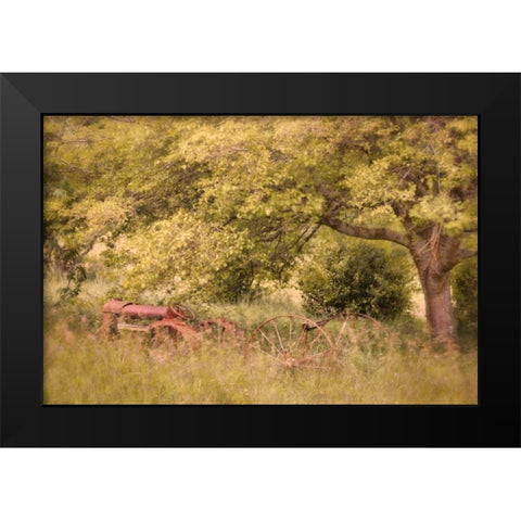 Old Tractor I Black Modern Wood Framed Art Print by Mahan, Kathy