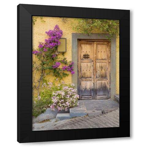 Doorway in Mexico I Black Modern Wood Framed Art Print by Mahan, Kathy