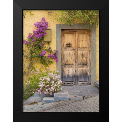 Doorway in Mexico I Black Modern Wood Framed Art Print by Mahan, Kathy