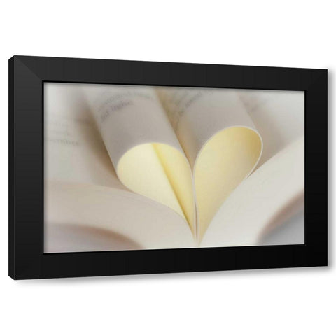 Love Reading II Black Modern Wood Framed Art Print with Double Matting by Mahan, Kathy