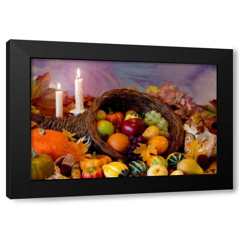Cornucopia I Black Modern Wood Framed Art Print by Mahan, Kathy