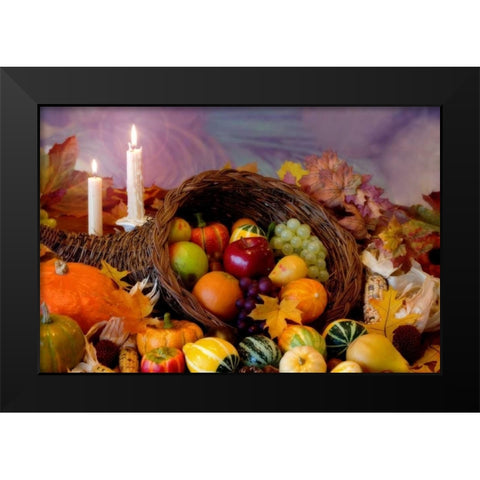 Cornucopia I Black Modern Wood Framed Art Print by Mahan, Kathy