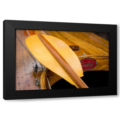 Rowboat Oar I Black Modern Wood Framed Art Print by Mahan, Kathy