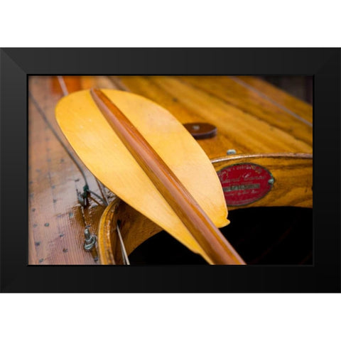 Rowboat Oar I Black Modern Wood Framed Art Print by Mahan, Kathy