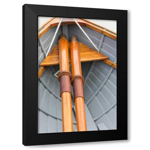 On the Boat III Black Modern Wood Framed Art Print with Double Matting by Mahan, Kathy