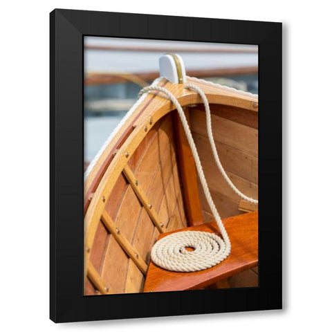 On the Boat IV Black Modern Wood Framed Art Print by Mahan, Kathy