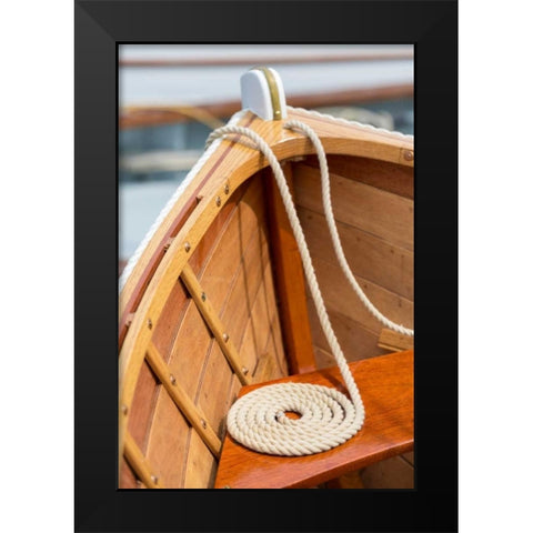 On the Boat IV Black Modern Wood Framed Art Print by Mahan, Kathy