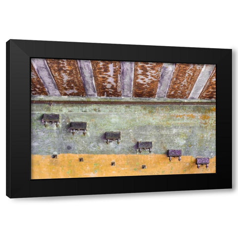 Abstract Paint IV Black Modern Wood Framed Art Print by Mahan, Kathy