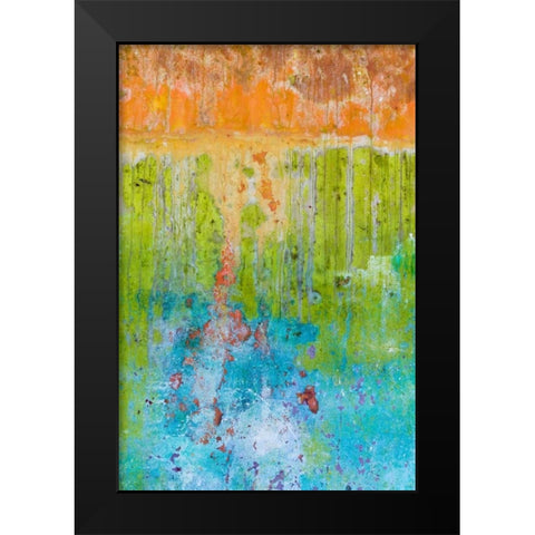 Color I Black Modern Wood Framed Art Print by Mahan, Kathy
