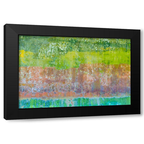 Color V Black Modern Wood Framed Art Print with Double Matting by Mahan, Kathy