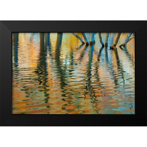 Lake Powell Reflections I Black Modern Wood Framed Art Print by Mahan, Kathy