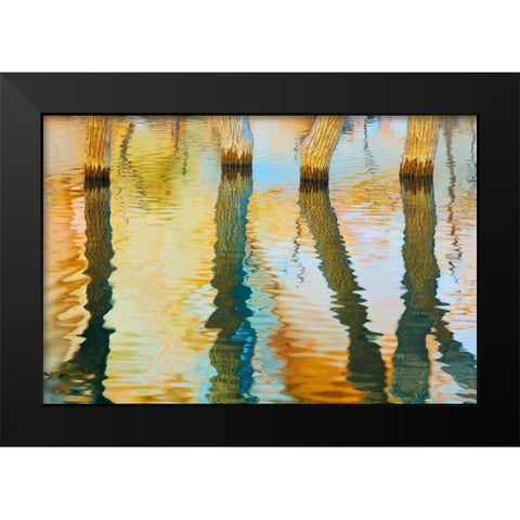 Lake Powell Reflections III Black Modern Wood Framed Art Print by Mahan, Kathy