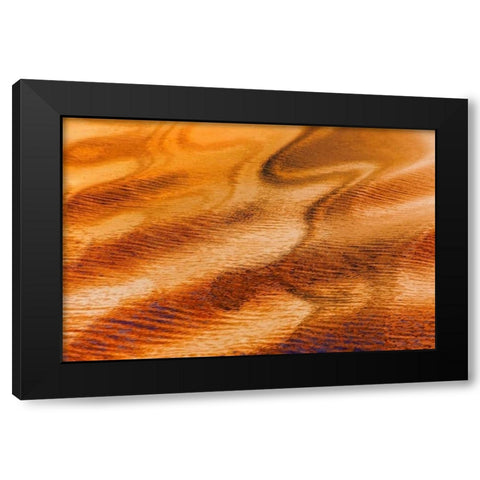 Golden Water II Black Modern Wood Framed Art Print by Mahan, Kathy