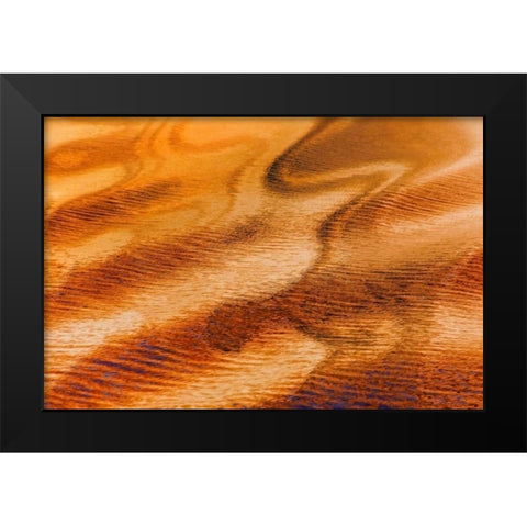 Golden Water II Black Modern Wood Framed Art Print by Mahan, Kathy