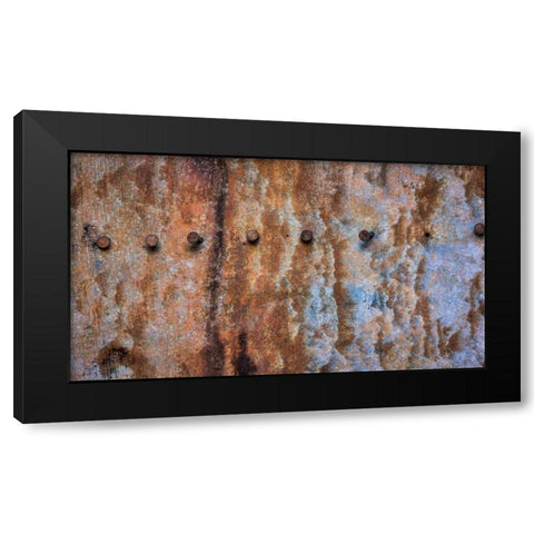 Corroded Metal II Black Modern Wood Framed Art Print by Mahan, Kathy