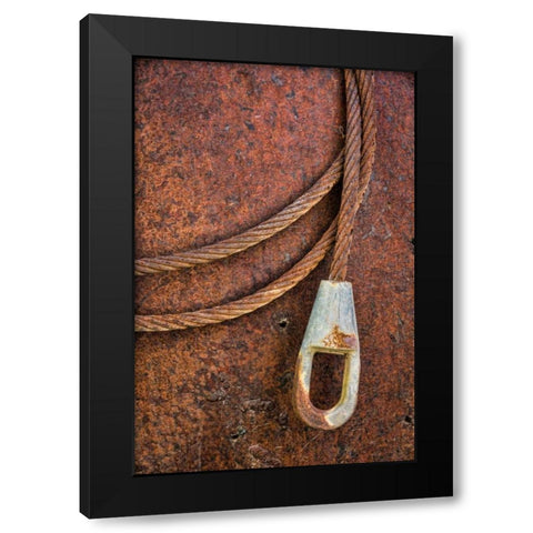 Rusty Metal I Black Modern Wood Framed Art Print by Mahan, Kathy
