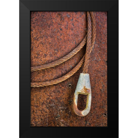 Rusty Metal I Black Modern Wood Framed Art Print by Mahan, Kathy