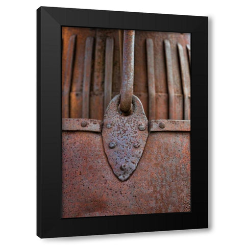 Rusty Metal II Black Modern Wood Framed Art Print by Mahan, Kathy