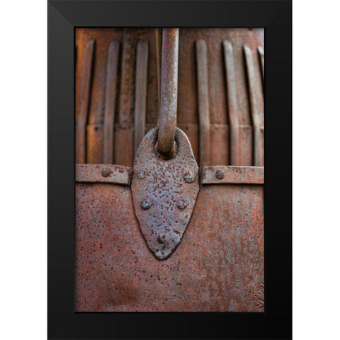 Rusty Metal II Black Modern Wood Framed Art Print by Mahan, Kathy