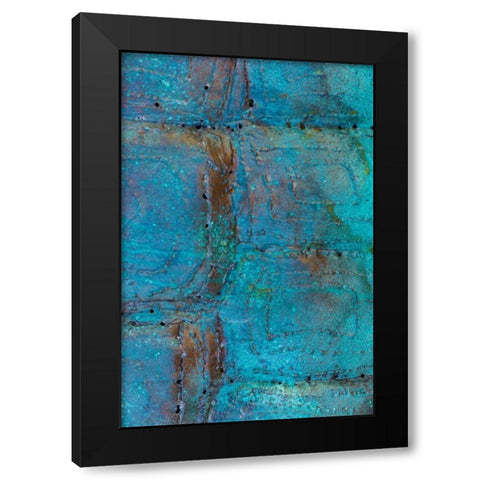 Sculptural Metal III Black Modern Wood Framed Art Print with Double Matting by Mahan, Kathy