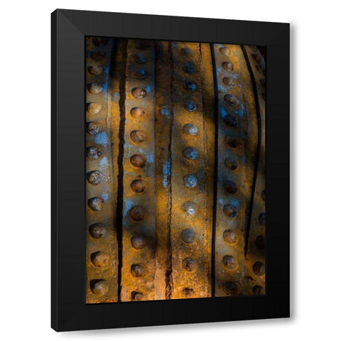 Sculptural Metal VI Black Modern Wood Framed Art Print by Mahan, Kathy