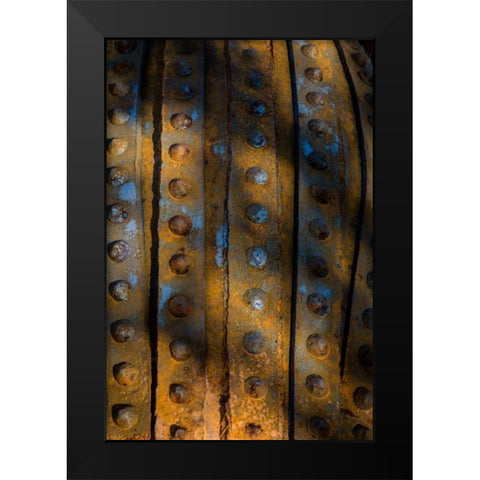 Sculptural Metal VI Black Modern Wood Framed Art Print by Mahan, Kathy