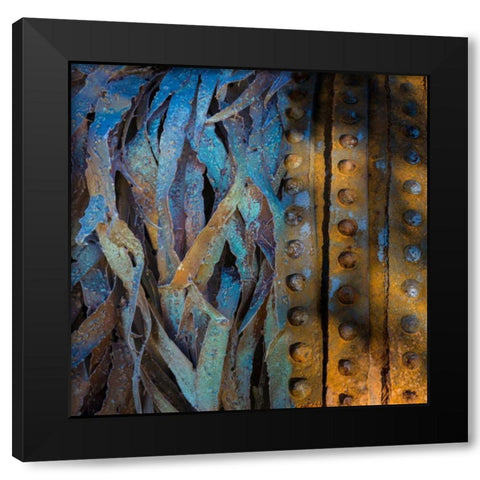 Metal Infusion I Black Modern Wood Framed Art Print by Mahan, Kathy
