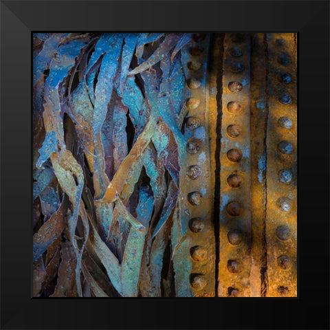 Metal Infusion I Black Modern Wood Framed Art Print by Mahan, Kathy