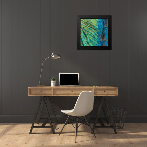 Metal Infusion II Black Modern Wood Framed Art Print by Mahan, Kathy