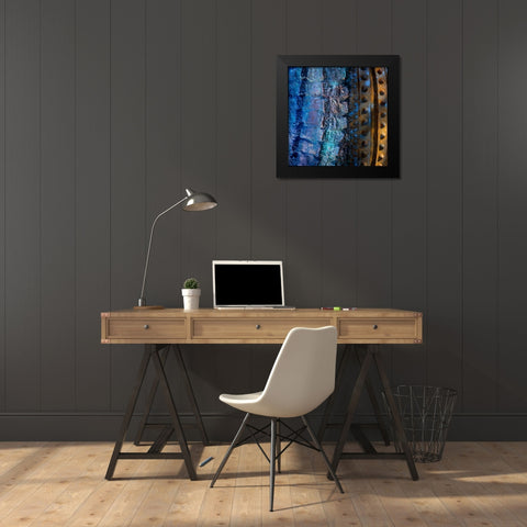Metal Infusion III Black Modern Wood Framed Art Print by Mahan, Kathy