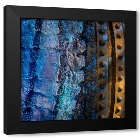 Metal Infusion III Black Modern Wood Framed Art Print by Mahan, Kathy