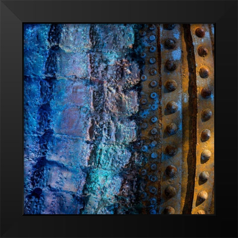 Metal Infusion III Black Modern Wood Framed Art Print by Mahan, Kathy