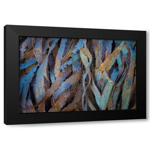 Sculptural Metal VII Black Modern Wood Framed Art Print by Mahan, Kathy