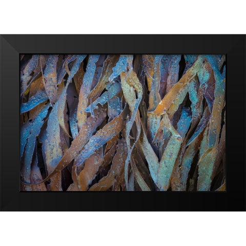 Sculptural Metal VII Black Modern Wood Framed Art Print by Mahan, Kathy