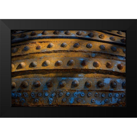Sculptural Metal VIII Black Modern Wood Framed Art Print by Mahan, Kathy