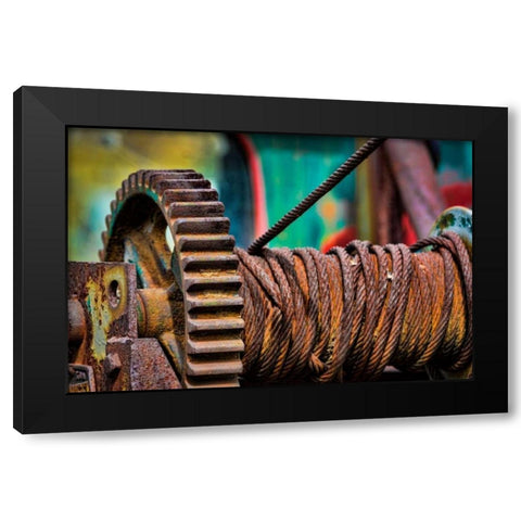 Old Tow Truck II Black Modern Wood Framed Art Print with Double Matting by Mahan, Kathy