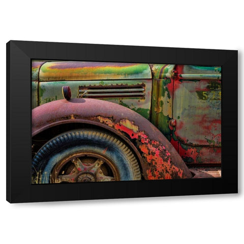 Old Truck III Black Modern Wood Framed Art Print with Double Matting by Mahan, Kathy