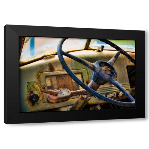 Old Truck IV Black Modern Wood Framed Art Print with Double Matting by Mahan, Kathy