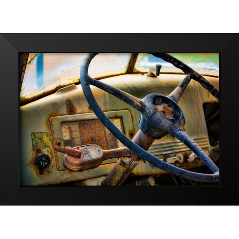 Old Truck IV Black Modern Wood Framed Art Print by Mahan, Kathy