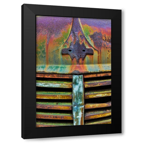 Truck Detail II Black Modern Wood Framed Art Print with Double Matting by Mahan, Kathy
