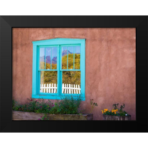 New Mexico Adobe II Black Modern Wood Framed Art Print by Mahan, Kathy
