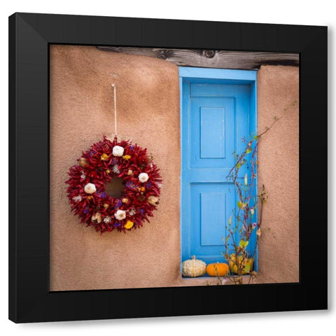 Blue Door II Black Modern Wood Framed Art Print by Mahan, Kathy
