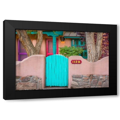 Gate I Black Modern Wood Framed Art Print with Double Matting by Mahan, Kathy