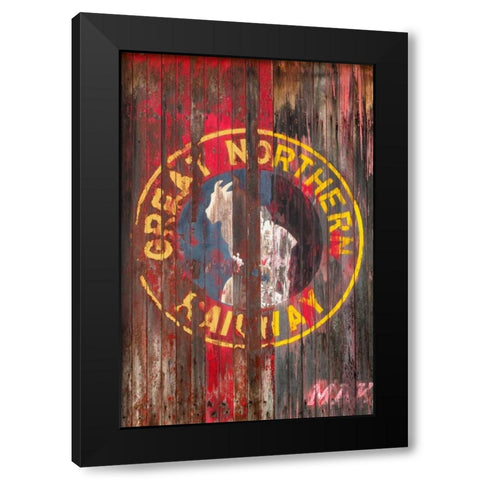 Railroad Car I Black Modern Wood Framed Art Print with Double Matting by Mahan, Kathy