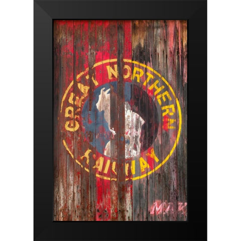 Railroad Car I Black Modern Wood Framed Art Print by Mahan, Kathy