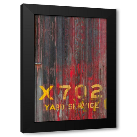 Railroad Car II Black Modern Wood Framed Art Print with Double Matting by Mahan, Kathy