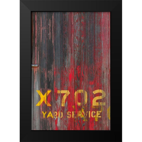 Railroad Car II Black Modern Wood Framed Art Print by Mahan, Kathy