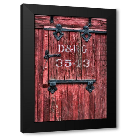 Railroad Car III Black Modern Wood Framed Art Print with Double Matting by Mahan, Kathy