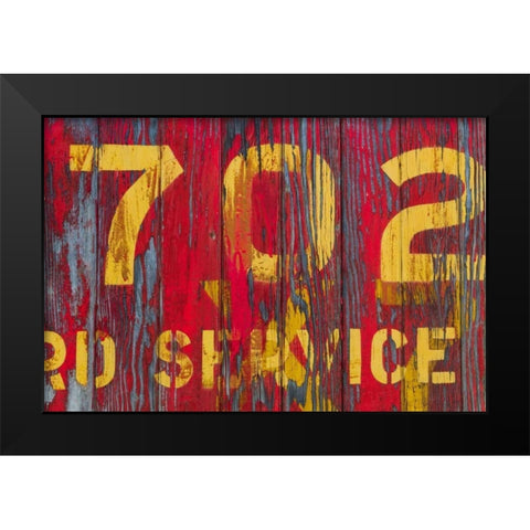 Railroad Detail I Black Modern Wood Framed Art Print by Mahan, Kathy